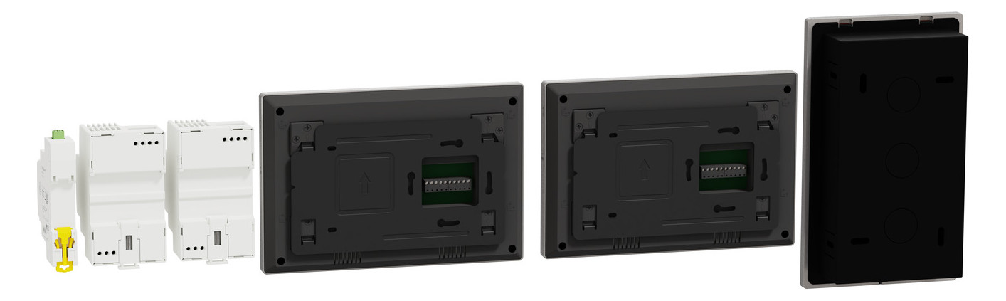 Video-Türsprechset 2Draht 2xTeiln UP/AP anthgr gr Unterputz/Aufputz 1LS