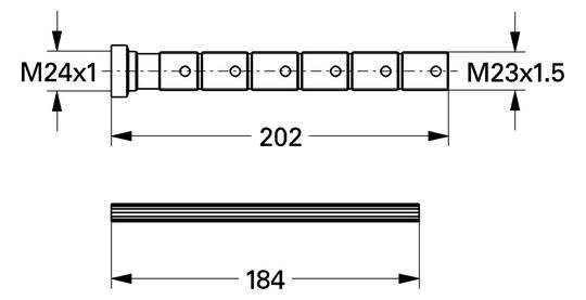 GROHE Verlängerung 45203 für UP-Ventil 20-200 chrom