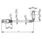 Patchkabel Cat6A 0,5m gr S/FTP RJ45 AWG27