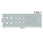 Schrank-Frontplatte 2HE Serie 850 lack B295xH95mm ST
