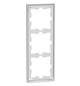 Rahmen 3f lows glz D-Life Kst f.GEB-K Unterputzmontage Thermopl