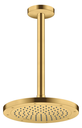 hansgrohe Deckenanschluss Axor 300mm, rund, brushed gold optic