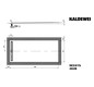 Kaldewei Duschwanne NEXSYS 2628 75x170cm, bodeneben, schwarz