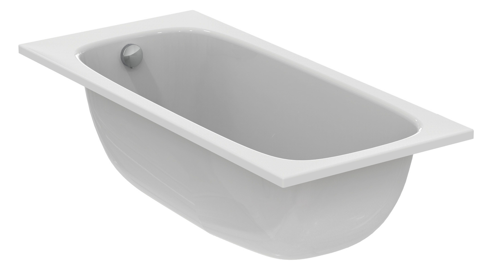 Ideal-Standard Körperform-Badewanne i.life 150 x 70 x 45 cm, weiß
