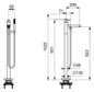 HANSA Wannen-Einhebelmischer HANSAVANTIS Style bodenstehend, Pinhebel, Auslauf 209mm, chrom