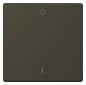 Wippe Schalter System Design mokka metallic Kennz.0/1