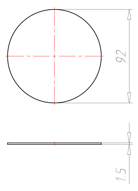 Schraubdeckel Kst hfr Ø92mm rnd Schraubdeckel