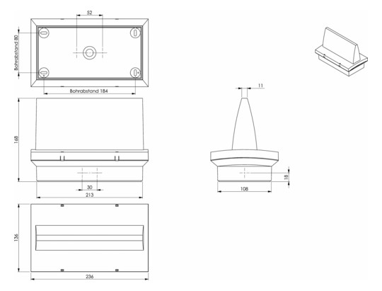 RP RZ-Leuchte Decke 8 h 20 m    PMD408SC 