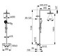 HANSA Duschsystem HANSAMICRA Thermostat, Ausladung 445-470mm, kürzbar, mattschwarz