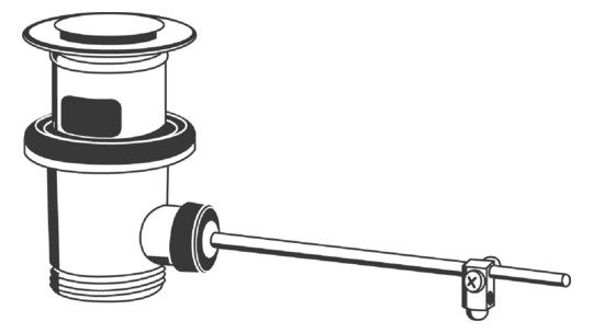 GROHE Ablaufgarnitur 28910 hard graphite gebürstet