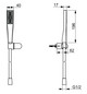 HANSA Handbrause-Set HANSAAURELIA Wandmontage, 1-strahlig, chrom