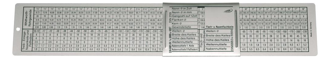 Bild DIN-Gewindeschieber 260x50mm HP - PREISSER-0