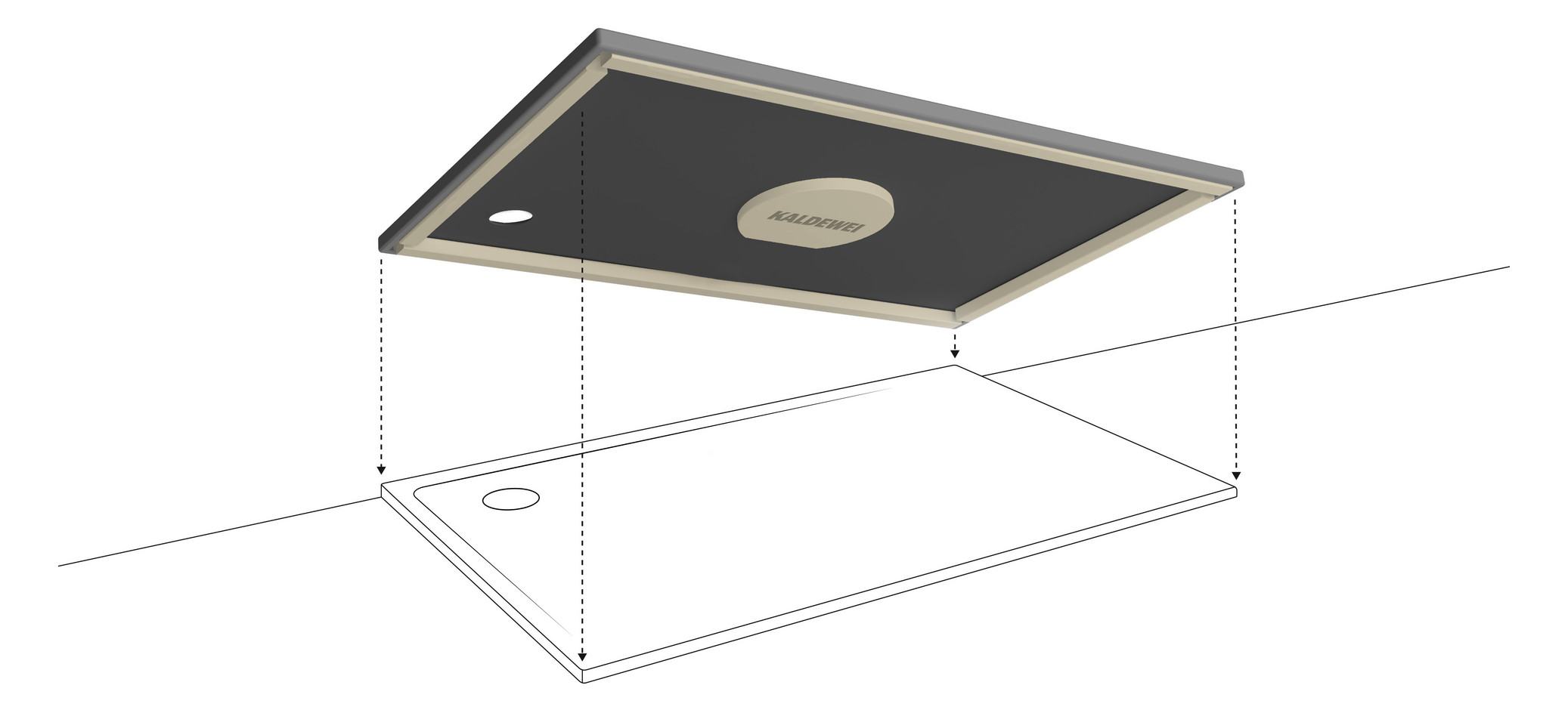 Kaldewei Duschwanne SUPERPLAN ZERO 1520-5 75x90cm, Wannenträger extraflach, SEC, weiß Kaldewei Duschwanne SUPERPLAN ZERO 1520-5 75x90cm, Wannenträger extraflach, SEC, weiß
