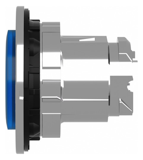 Drucktaster Front 1f bl bel.b Ø30,5mm rnd Geeignet für Beleuchtung IP66