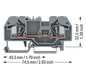 Reihenklemme 0,2-6qmm Serie 282 1Etage 2kl gr 41A Hutschiene TH35