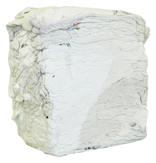 Trikotputzlappen, überwiegend weiß - 10kg