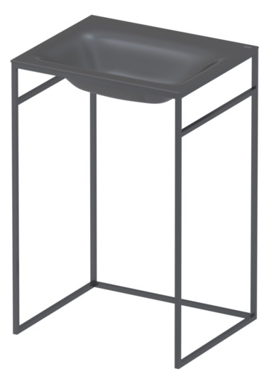Einbau-Waschtisch BetteLux Shape A170 60x49,5cm, anthracite