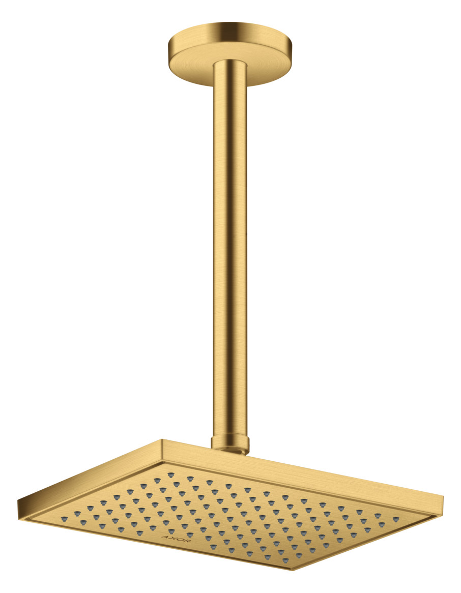 hansgrohe Deckenanschluss Axor 300mm, rund, brushed gold optic