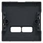 Zentralplatte USB 2f anth Klemmbef m.Aufdr