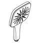GROHE Handbrause Rainshower SmartActive130 Cube 3 Strahlarten, mit Durchflusskonstanthalter, warm sunset
