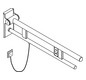 HEWI Stützklappgriff System 900 Ausladung 750 mm, Edelstahl matt geschliffen, links