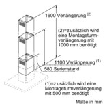 Kaminverlängerung edst eckig Edst