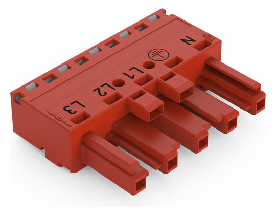 Steckverbinder Gebäude 5p Serie 770 25A Federzug 400V Buchse 4qmm N/PE/L1/L2/L3