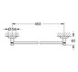 GROHE Badetuchhalter Essentials 50,4 cm, supersteel, verdeckte Befestigung