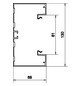 Geräteeinbaukanal Alu 130x68mm natur anod/elox GEB-K 6900qmm 2000mm