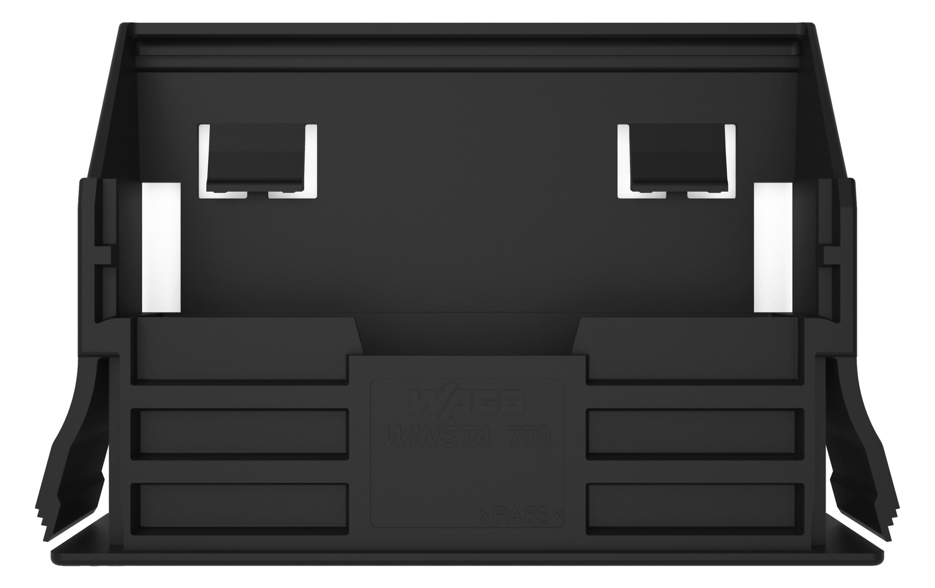 Rahmen Snap-In sw 5p Stecker/Buchse
