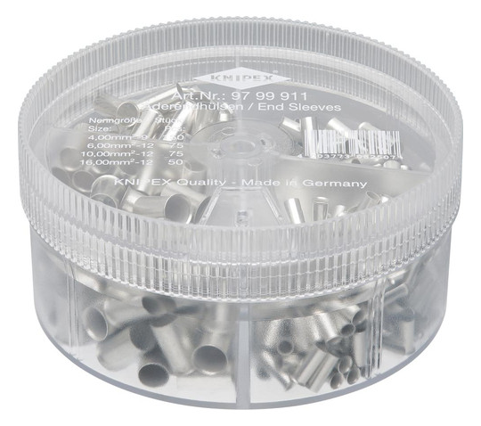 KNIPEX-Aderendhülsen-Sortiment unisoliert 9799911 -...