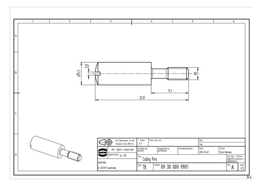 HART Codierung m.Sperrbolzen 09300009901 