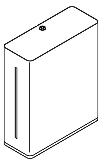 HEWI Papierhandtuchspender 300x510x185mm, für ca. 300-450 Stück, reinweiß