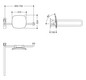 HEWI Rückenstütze 801 Wandabstand 150mm, Ausführung rechts, matt, Lehne tiefschwarz, reinweiß