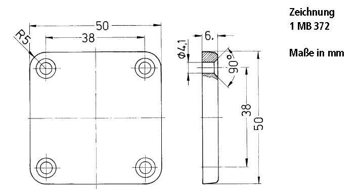 Blind-/Gegenflansch Blindflansch faserverstärkter Kunststoff