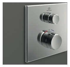 Ideal-Standard Fertigmontageset CeraTherm Navigo für UP-Brausethermostat, eckig, Chrom