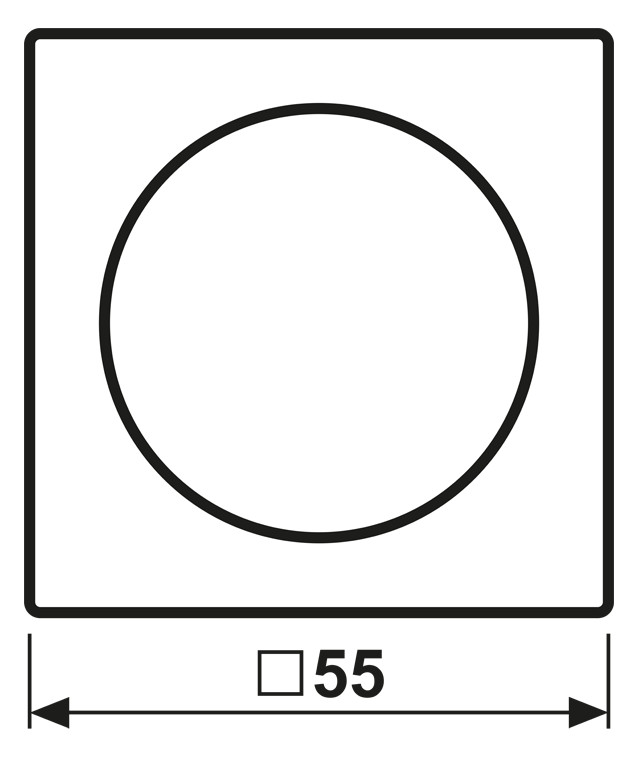 Abdeckung Symbol Dimmer AS/A aws glz