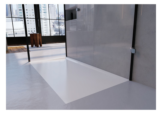 Kaldewei Duschwanne SUPERPLAN XXL 1828-2 70x160x3,9cm, mit Träger, Antislip Secure Plus, warm grey10