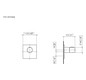 Dornbracht Fertigmontageset xTOOL UP-Thermostat, Thermostatmodul mit 1 Ventil, Messing gebürstet