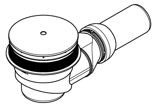 GROHE Ablaufgarnitur Universal Ø 11,2 cm, Abgang waagerecht, chrom