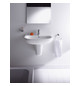 Duravit Waschtisch D-Code 60 x 46 cm, mit Hahnloch, Überlauf, Hahnlochbank, weiß