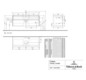 V&B Waschtischunterschrank Collaro 140x54,8x50cm, Waschtisch mittig, LED-Beleuchtung 10,4 W, nordic oak