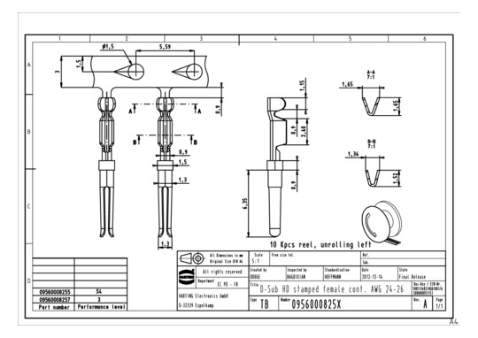HART DSUB HD FE CONTACT 24-  09560008255 