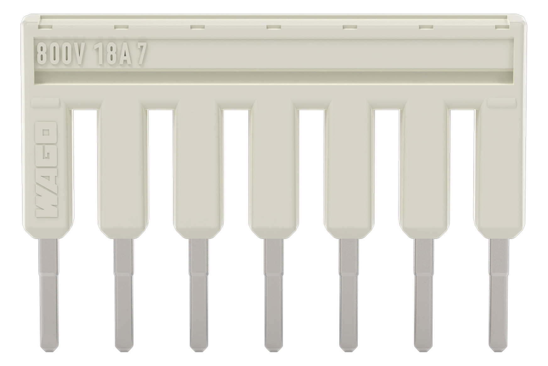 Querverbinder 7p Serie 2001 steckb isol 18A m.Berührungss