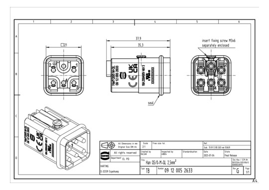 HART Stifteinsatz            09120052633 