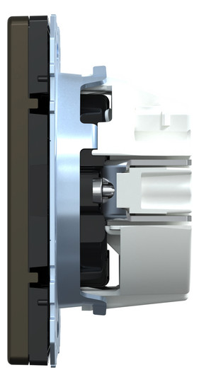 Steckdose 1f mokka glz System Design UP IP20