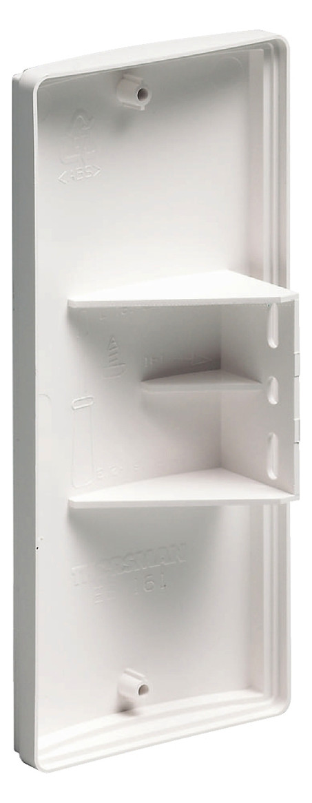 Endstück GEB-K 75x33mm Kst li/re rws hfr RAL9010 unbeh