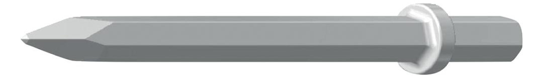 Bild Spitzmeissel 250 mm EE sechskant 19 x 50 mm - Padley & Venables-0