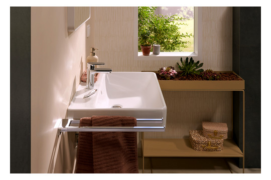 hansgrohe Waschtisch Xanuia Q 600x480mm, mit Hahnloch/Überlauf, weiß