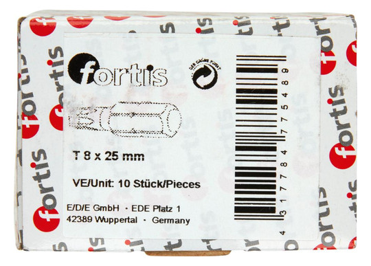 fortis-Bits für Torx-Schrauben - T8x25mm (10...
